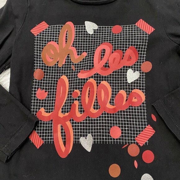 Catimini Girls Tee Shirt Printed Size 3 Oh Les Filles The Girls Graphic … - Picture 4 of 6